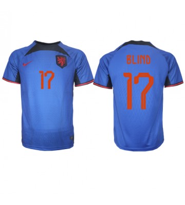 Holandia Daley Blind #17 Koszulka Wyjazdowych MŚ 2022 Krótki Rękaw